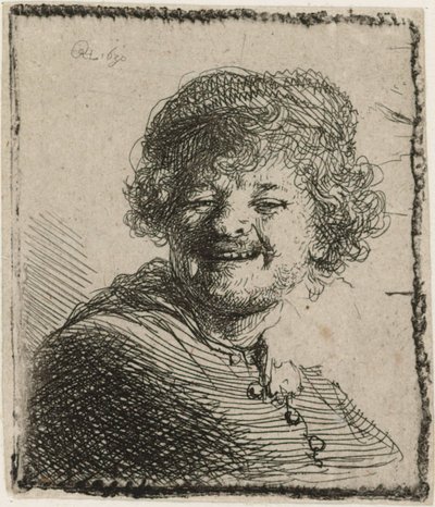 Selbstporträt mit Mütze von Rembrandt van Rijn